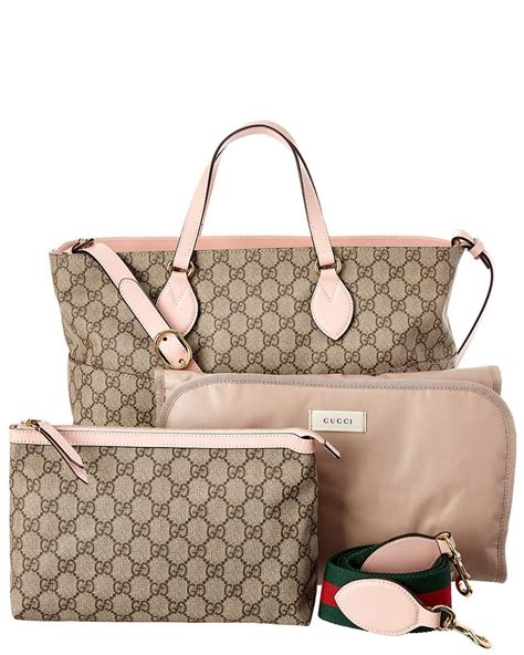 pink gucci nappy bag|pre owned Gucci diaper bag.